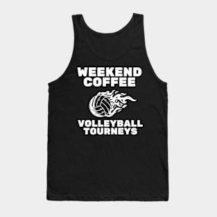 Vintage Weekend Coffee and Volleyball Moms Tank Top